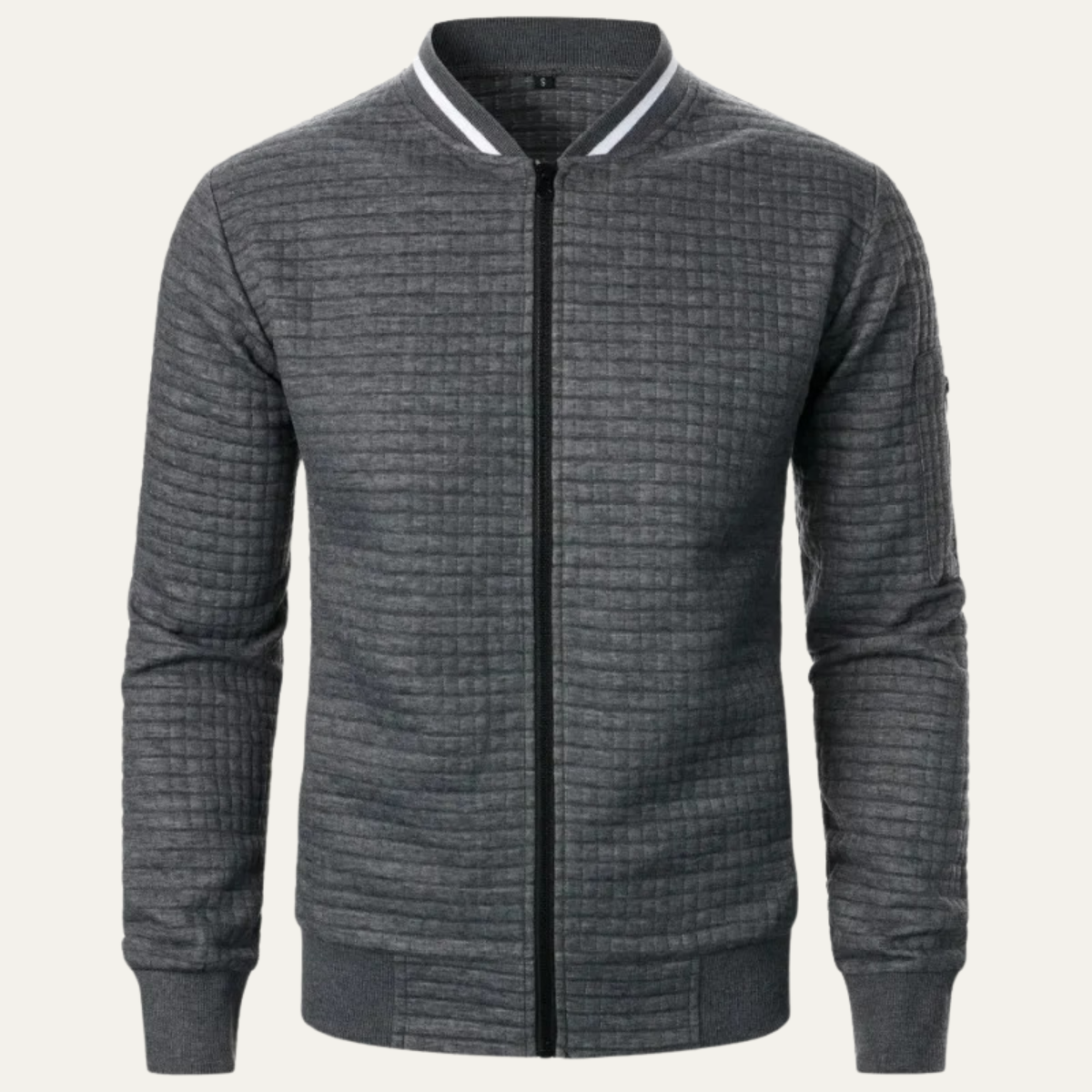 Slim Fit Quilted Mens Bomber Jacket - Nocini