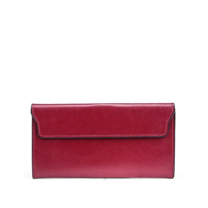 Classic Brown Leather Fold Wallet - Nocini