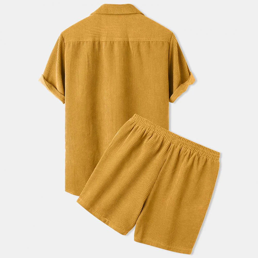Comfortable Mens Cotton Shorts Set