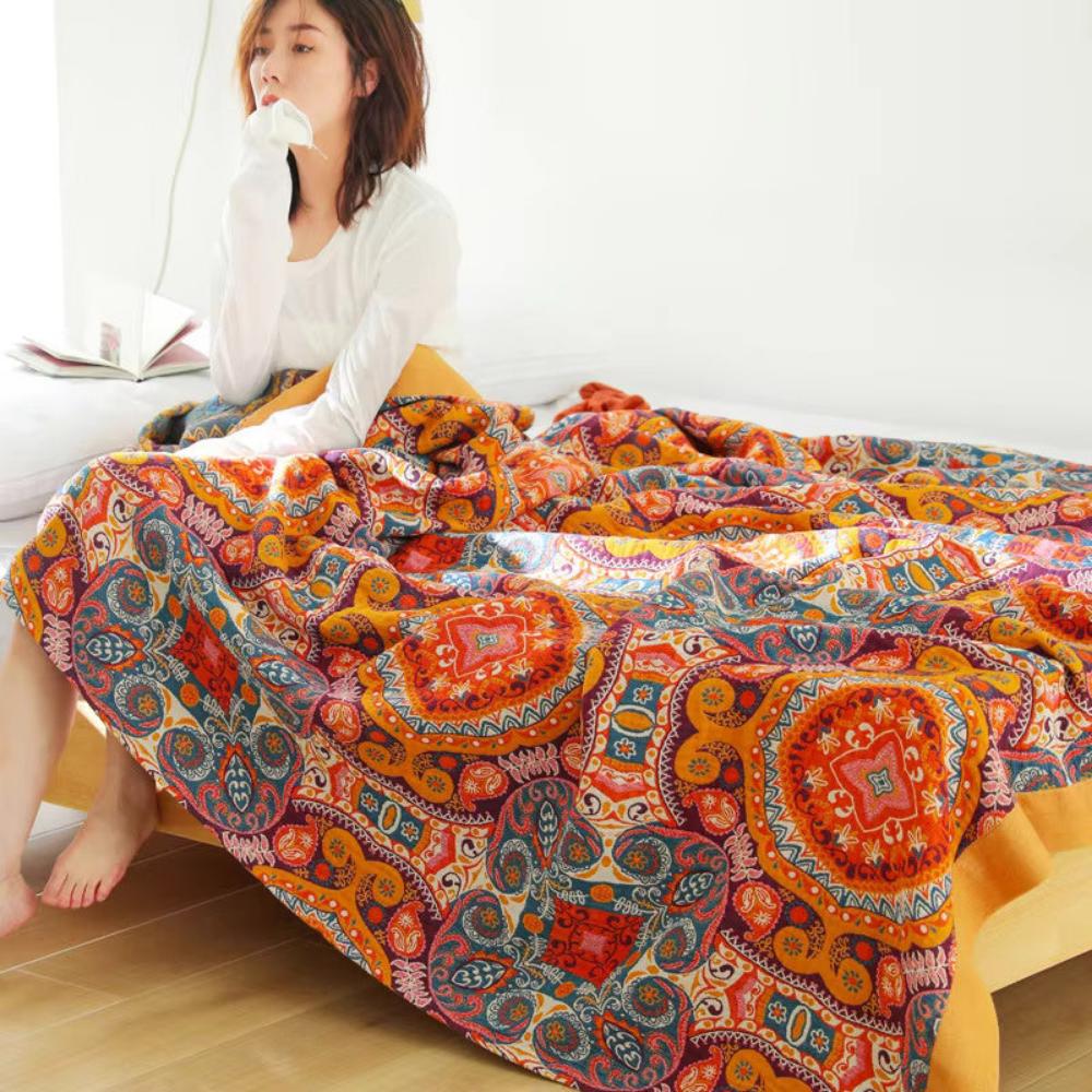 Colorful Double Sided Throw Blanket - Olytrend