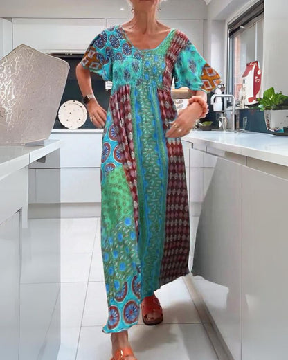 Vintage Style Party Maxi Dress