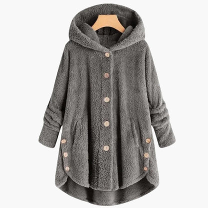 Ladies' Hooded Coat with Button Front