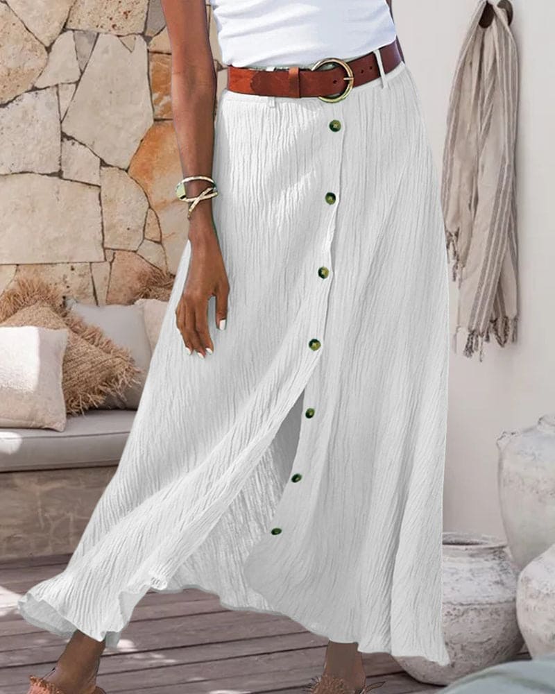 Elegant Black Maxi Skirt for Women Everyday Wear - Olytrend