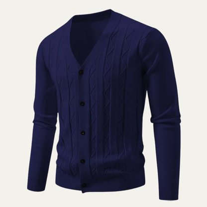 Slim Fit Mens Knitted Cardigan Sweater