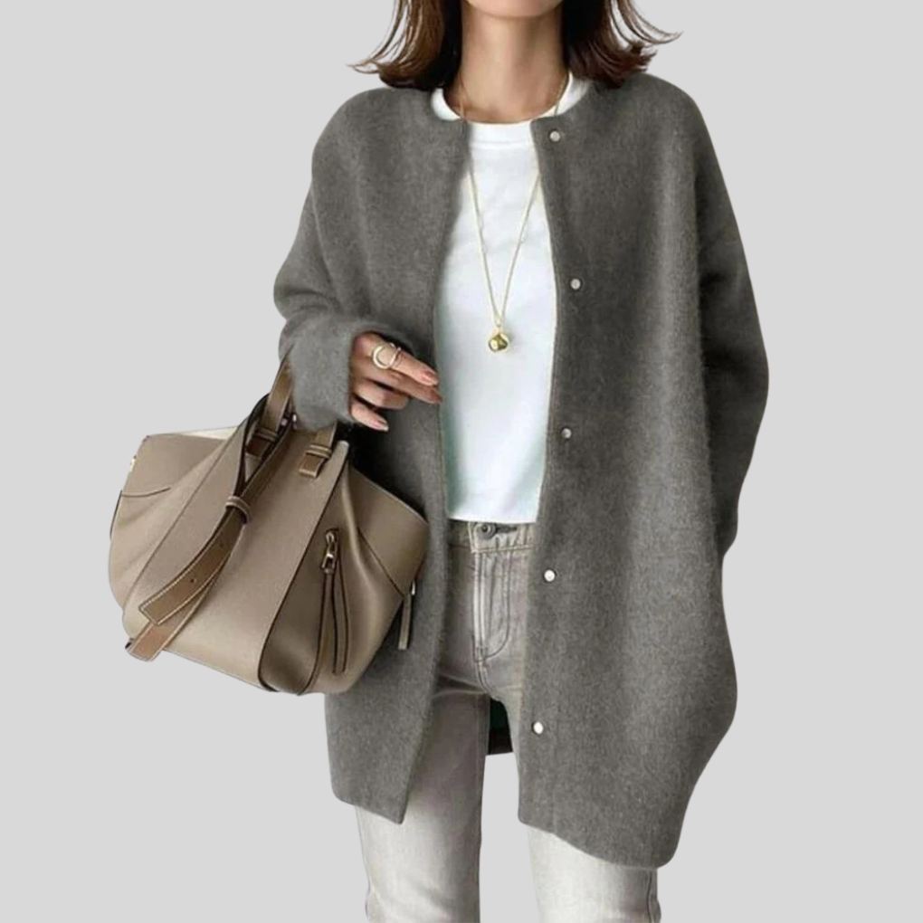 Soft Knitted Open Front Cardigan - Olytrend
