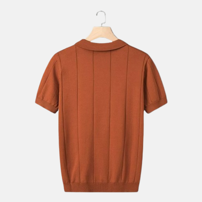 Classic Fit V-Neck Short Sleeve Polo Shirt