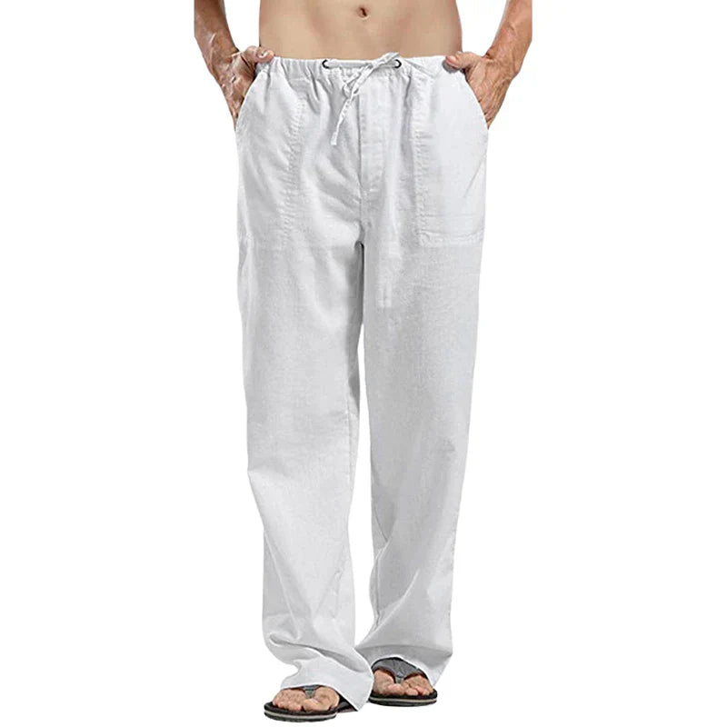 Comfortable Linen Casual Men's Pants Loose Fit - Olytrend