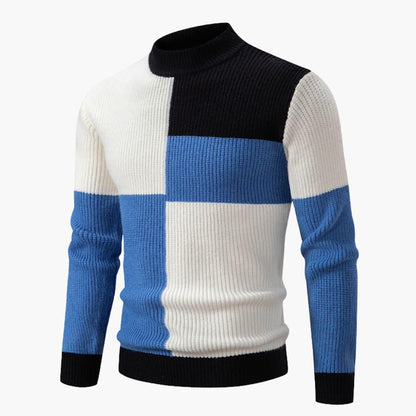 Classic Crew Neck Colorblock Sweater