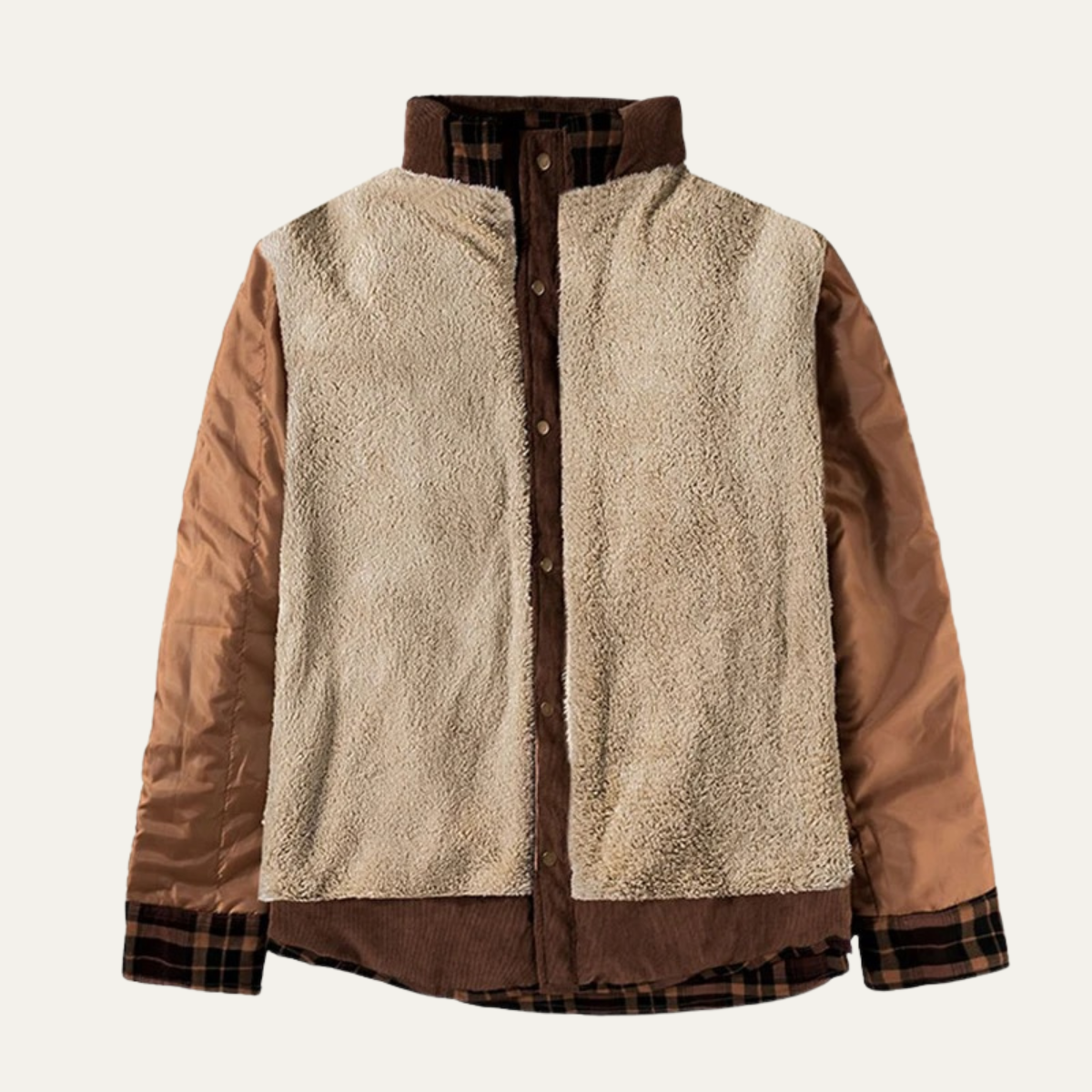 Warm Plaid Flannel Jacket for Men