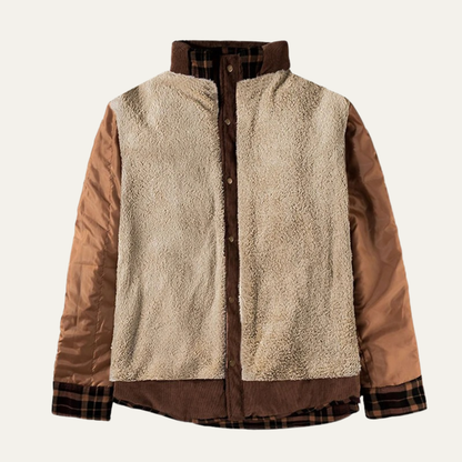 Warm Plaid Flannel Jacket for Men