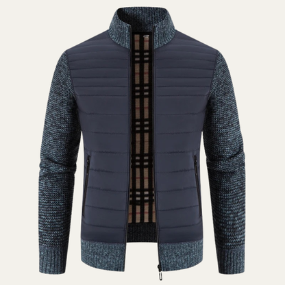 Warm Men's Padded Zipper Winter Jacket