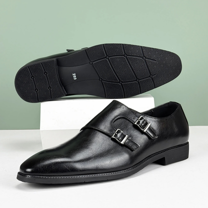 Classic Men's Genuine Leather Belt Strap Shoes