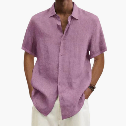 Relaxed Fit Short Sleeve Mens Summer Shirt