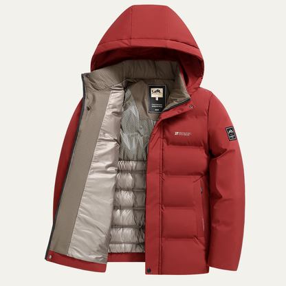 Men's Heavy Insulated Hooded Winter Puffer Coat