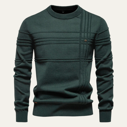 Classic Fit Men's Crew Neck Wool Sweater