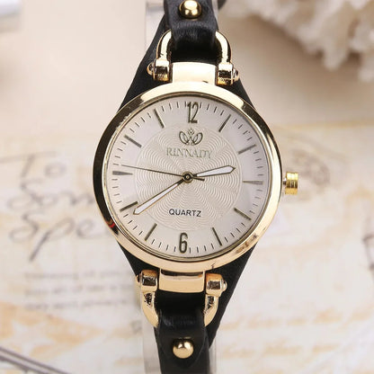 Classic Round Face Adjustable Wristwatch