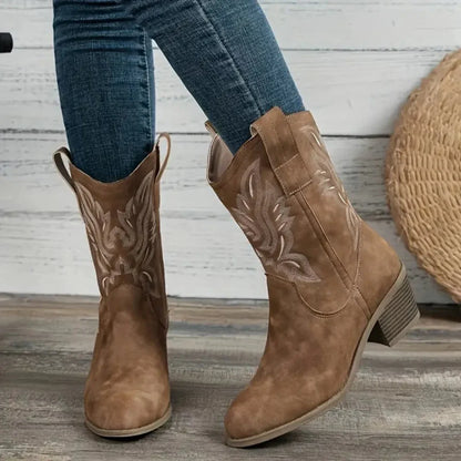 Luxury Faux Leather Riding Boots - Olytrend