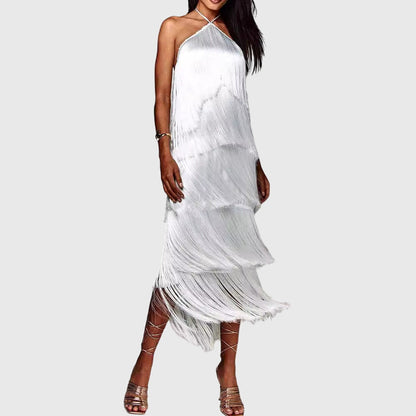 Fringed Fashionable Mini Dress