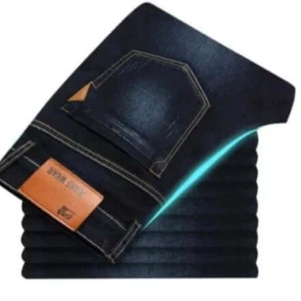 Classic Fit Men's Dark Jeans - Olytrend