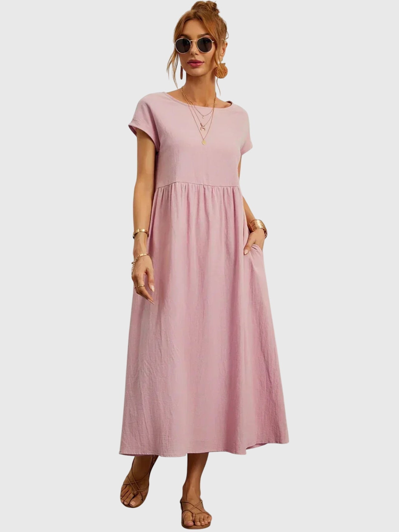 Elegant Pocket Dress for Women Everyday