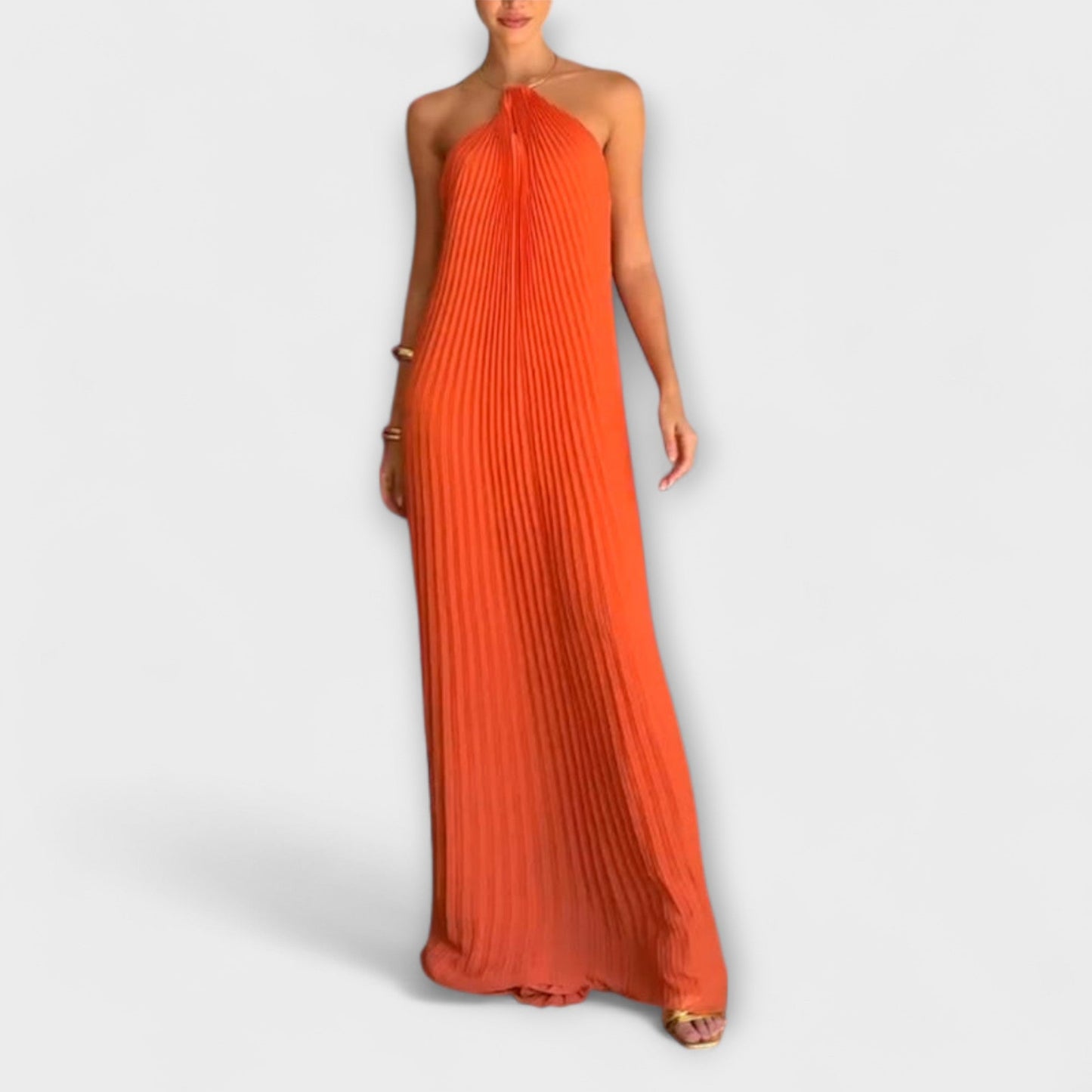 Elegant Ruffled Neck Dress for Any Event - Nocini