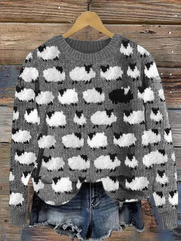 Comfy Women's Graphic Crew Neck Sweatshirt