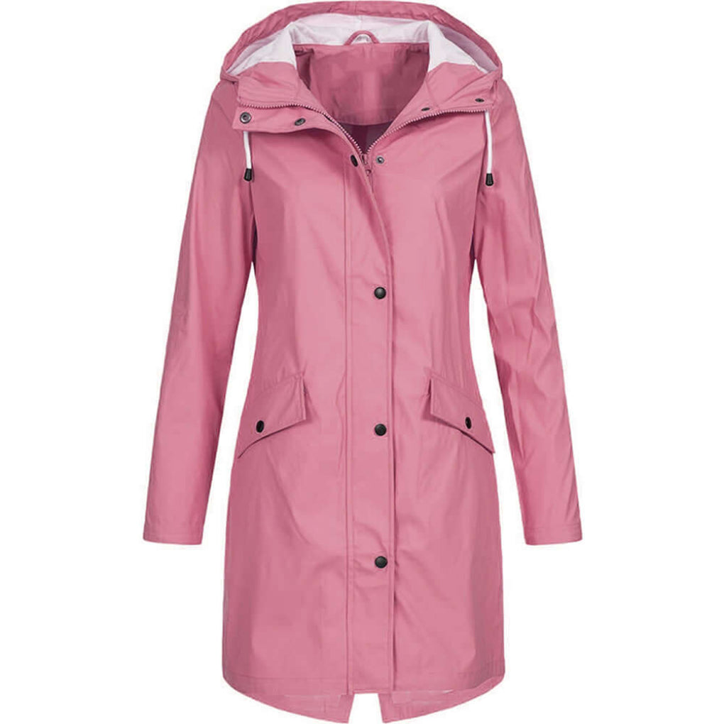 Ladies Classic Water Resistant Parka Coat