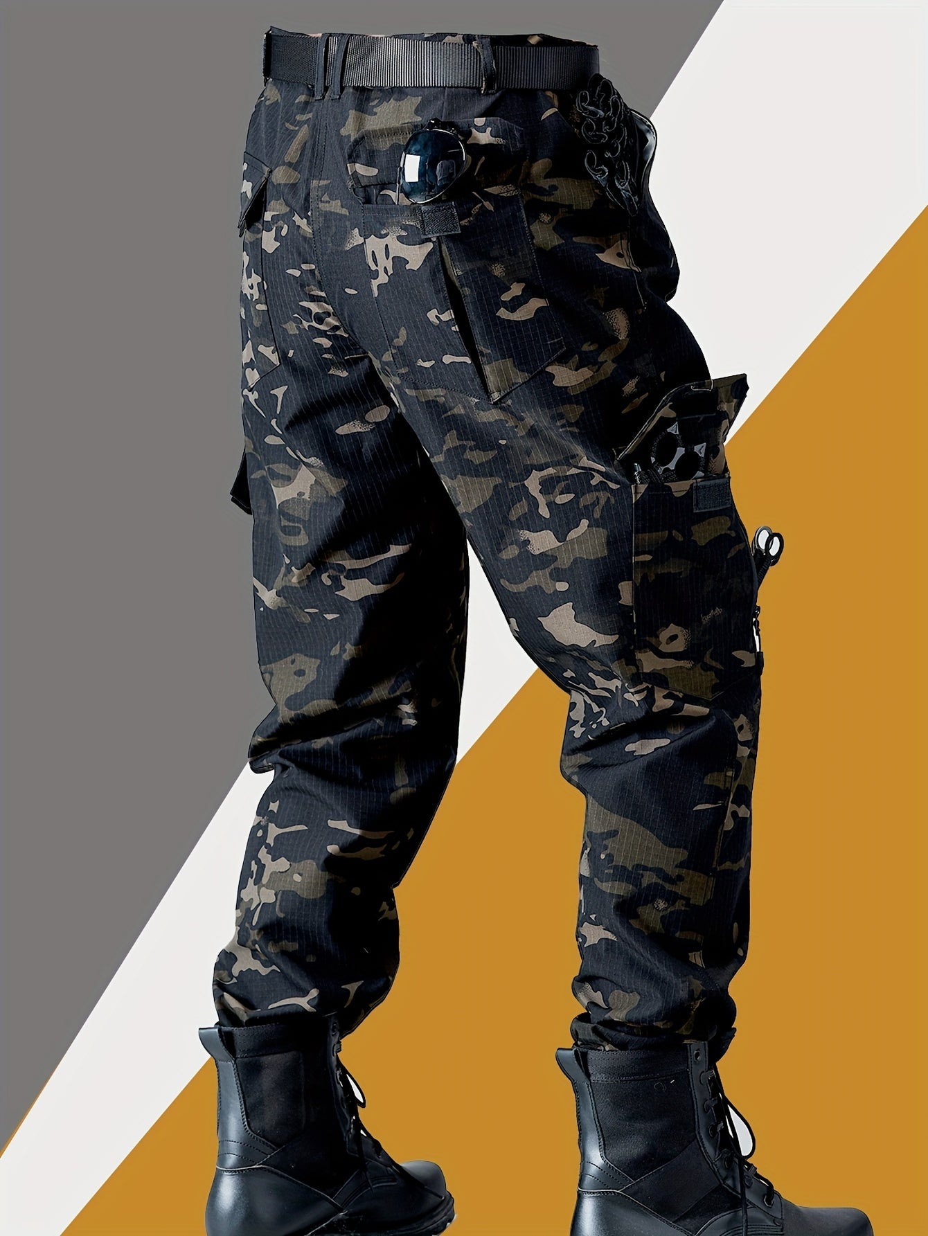 Practical Cargo Camo Work Pants - Nocini