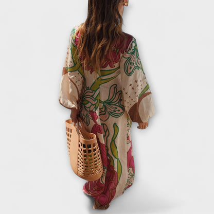 Elegant Long Tie Waist Maxi Dress