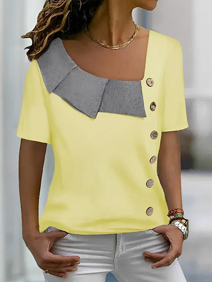 Casual Women's Short Sleeve Blouse