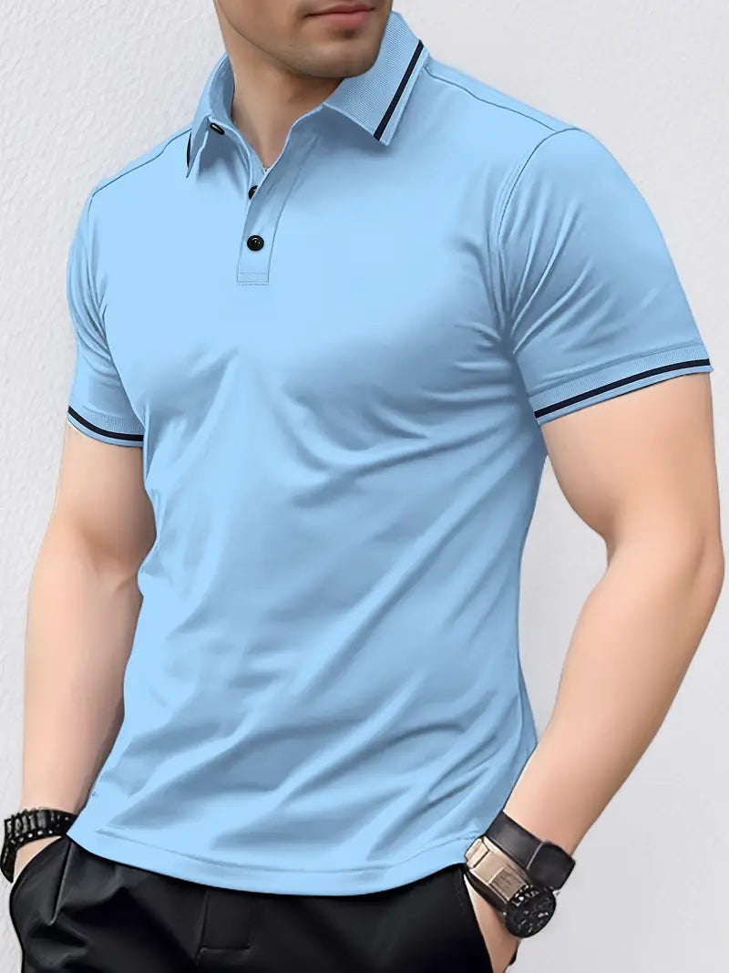 Comfortable Mens Short Sleeve Polo Shirt