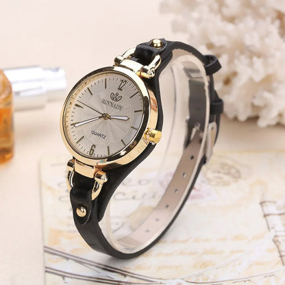 Classic Round Face Adjustable Wristwatch