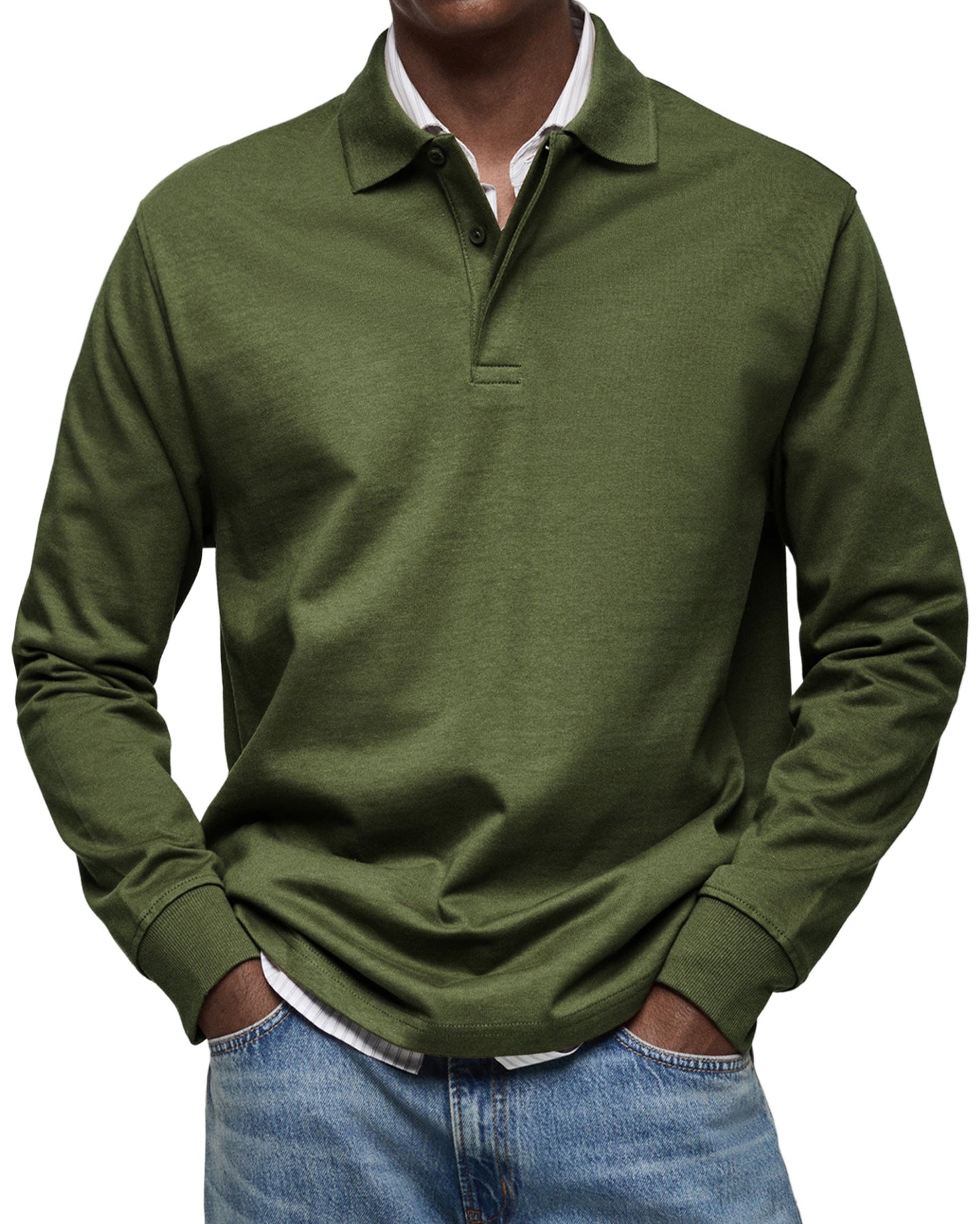 Classic Fit Men's Polo Shirt with Collar