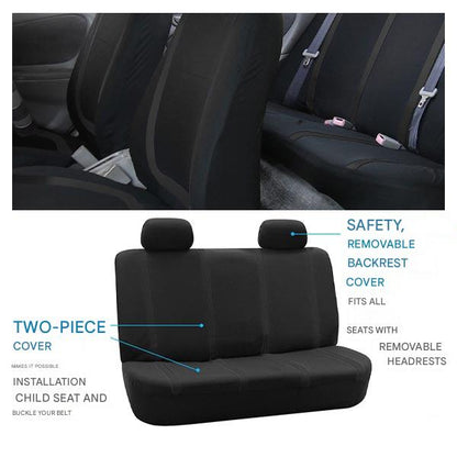 9-Piece Universal Car Seat Covers – AutoLuxe-Gray-Nora Luxe