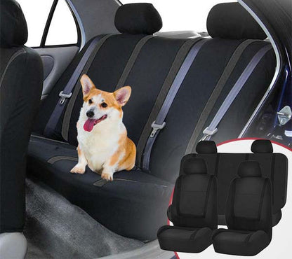 9-Piece Universal Car Seat Covers – AutoLuxe-Gray-Nora Luxe