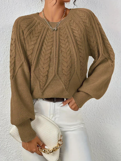 Soft Crew Neck Knitted Sweater