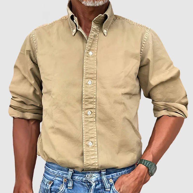 Traditional Casual Mens Button Down Shirt