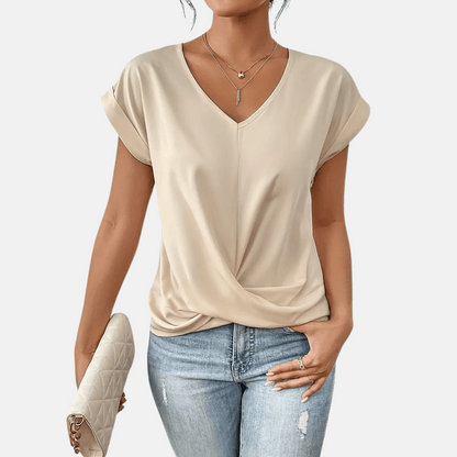Ladies' Relaxed Fit V-Neck Top - Olytrend