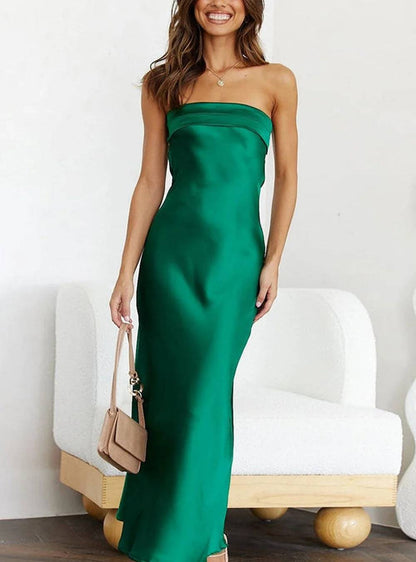 Elegant Strapless Evening Dress for Women