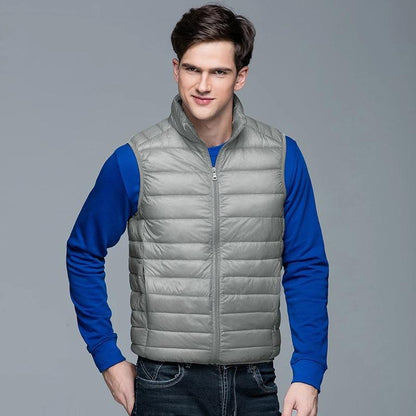 Warm Padded Mens Vest Zip Up Jacket
