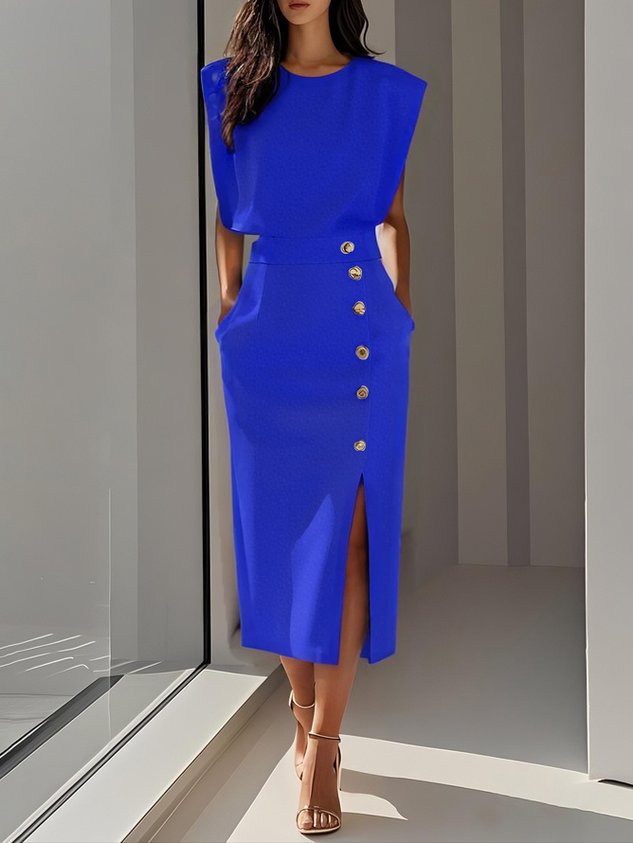 Elegant Casual Knee Length Dress