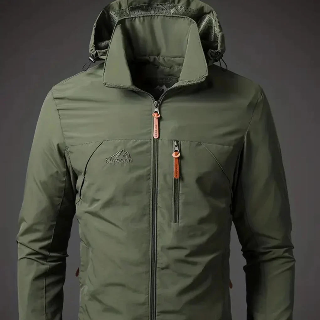 Breathable Men's Rain and Wind Jacket - Olytrend