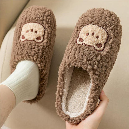 Cozy Women's Holiday Fuzzy Slippers
