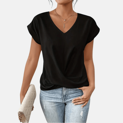 Ladies' Relaxed Fit V-Neck Top