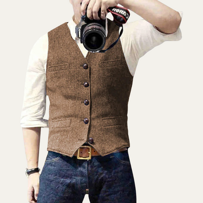 Classic Mens Button Front Waistcoat