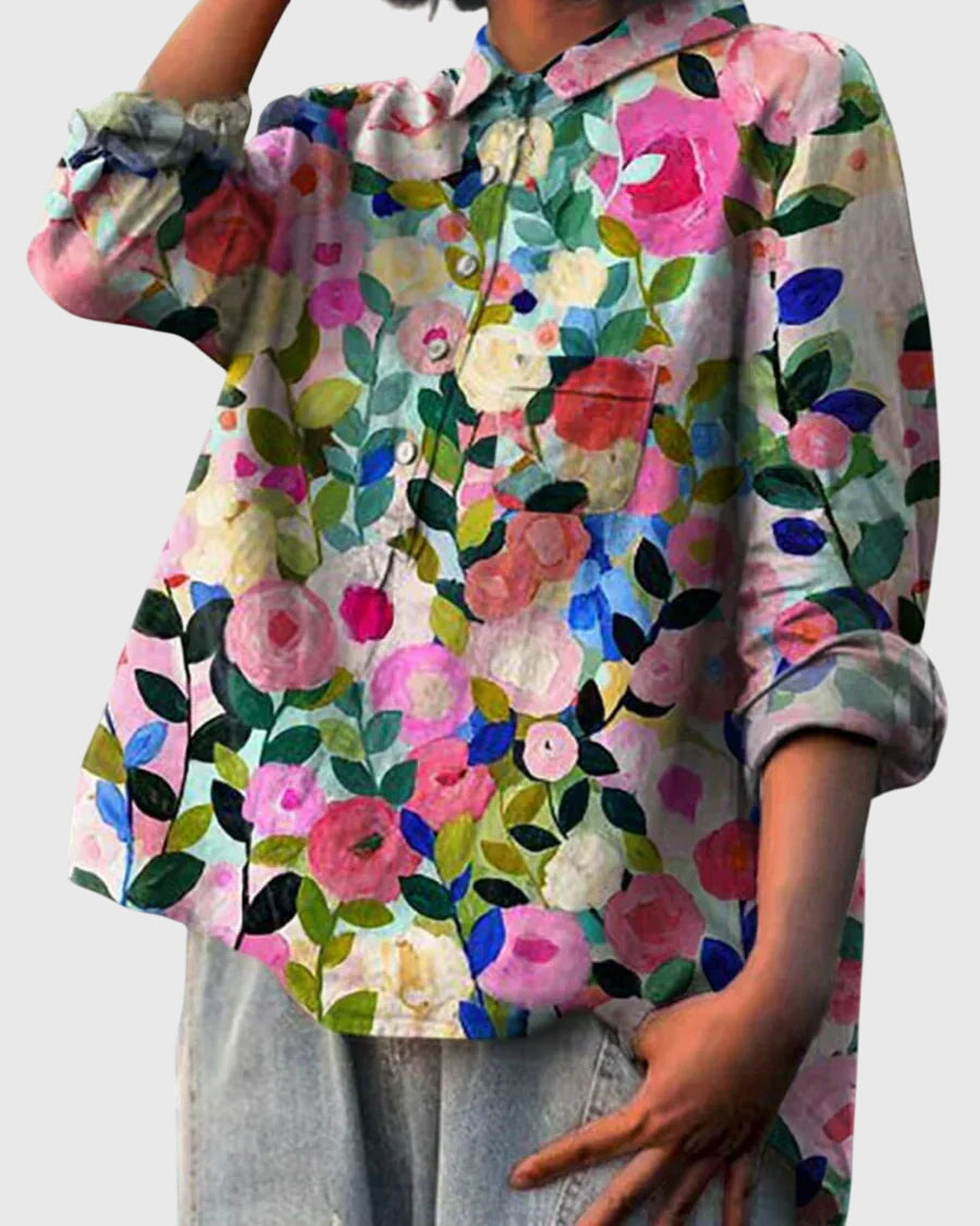 Pretty Floral Lightweight Women's Blouse