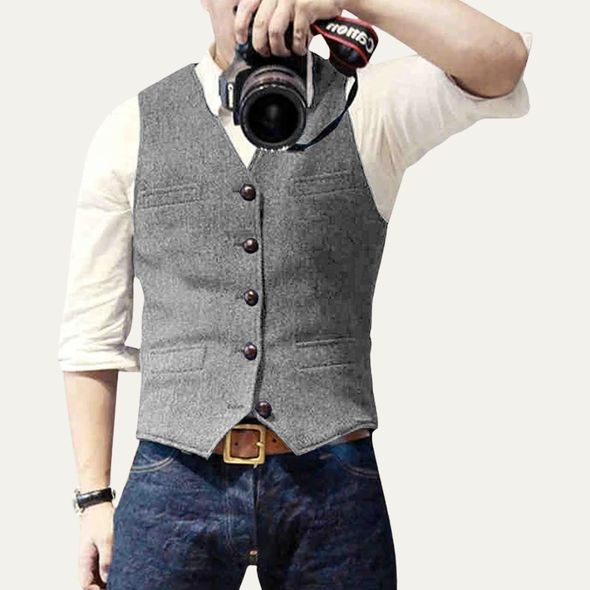 Classic Mens Button Front Waistcoat