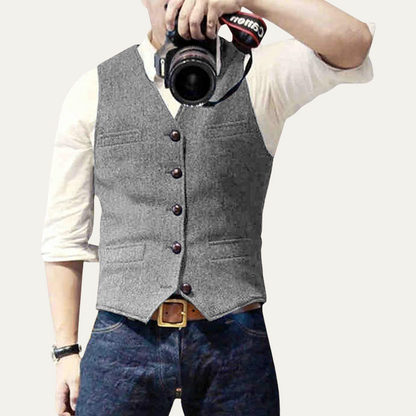 Classic Mens Button Front Waistcoat