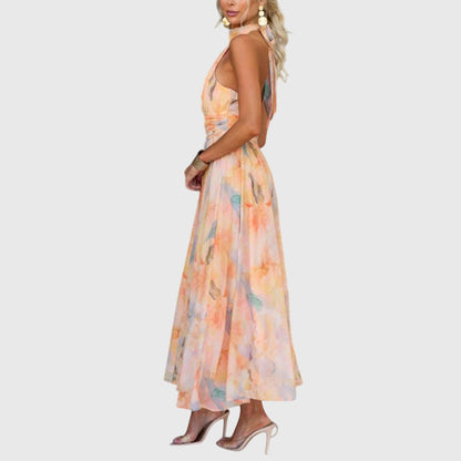 Strapless Floor Length Evening Dress