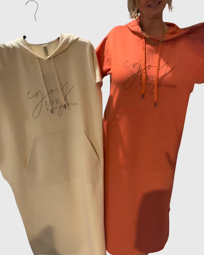 Relaxed Fit Hooded Dress